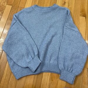 Pink Rose Cropped Sweater